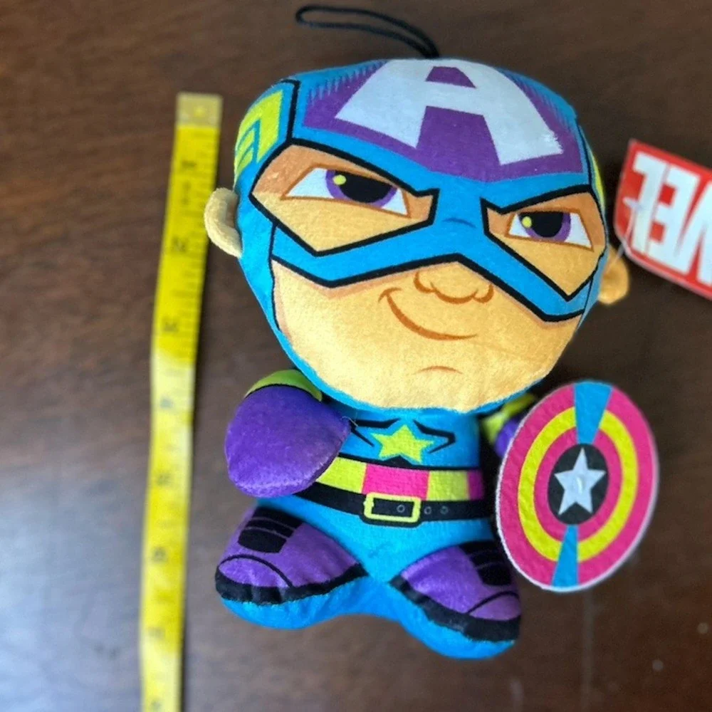 Marvel Captain America Plush Toy Stylized Stuffed Superhero Figure 7 Inch NWT